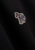 PS Paul Smith Appliquéd Half-zip Cotton Jumper Black