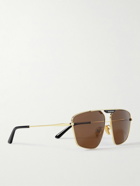 Balenciaga - Aviator-Style Gold-Tone Sunglasses