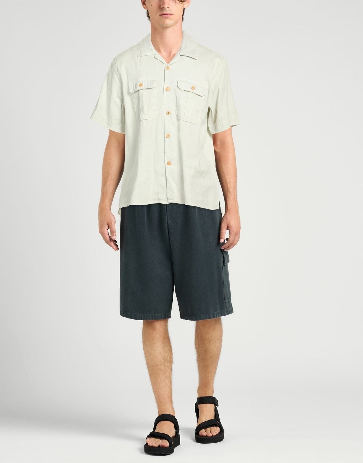 Eleventy Mens Shirt Light in Grey