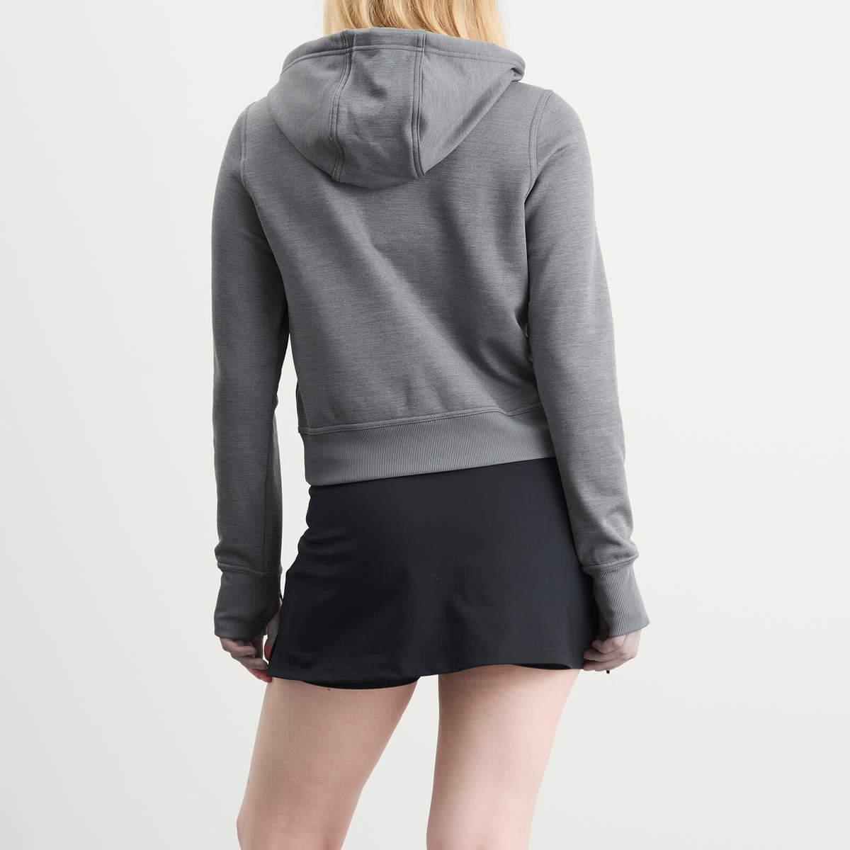 Nike Women's One Therma- Fit Hoodie in Carbon Heather