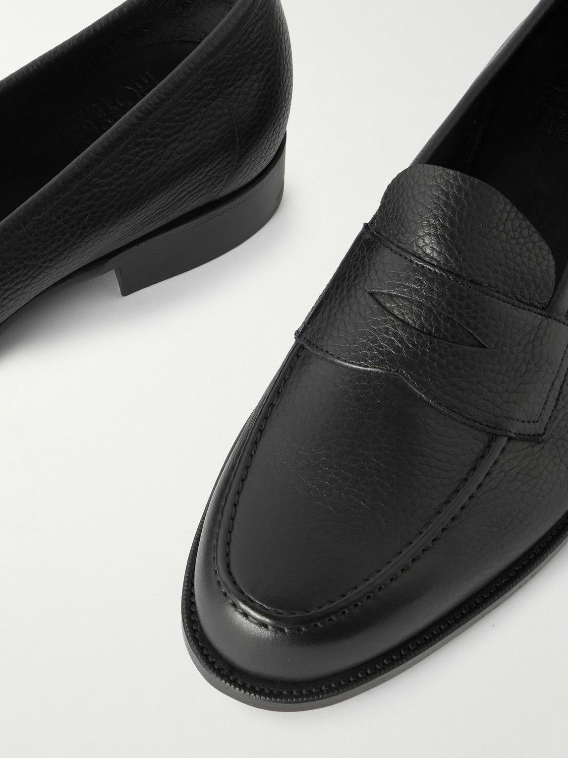Edward Green - Pimlico Full-Grain Leather Penny Loafers - Black
