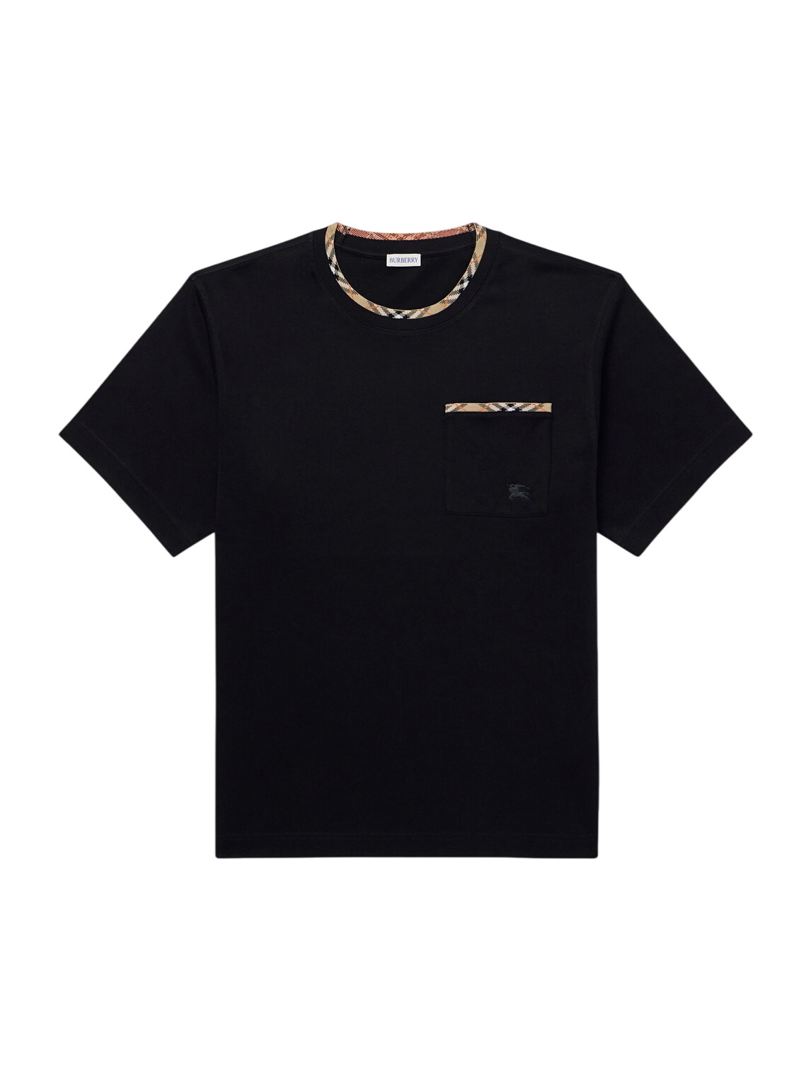 Burberry Men's Tempah Embroidered Logo T-Shirt in Black Burberry
