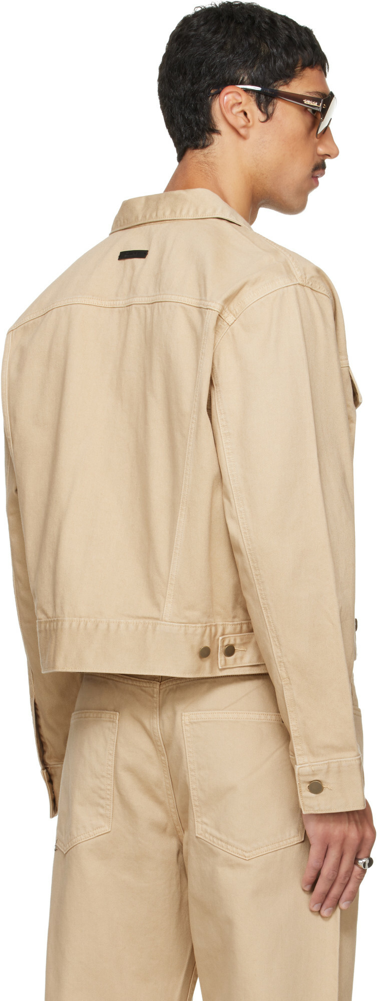 Fear of God ESSENTIALS Beige Classic Denim Jacket
