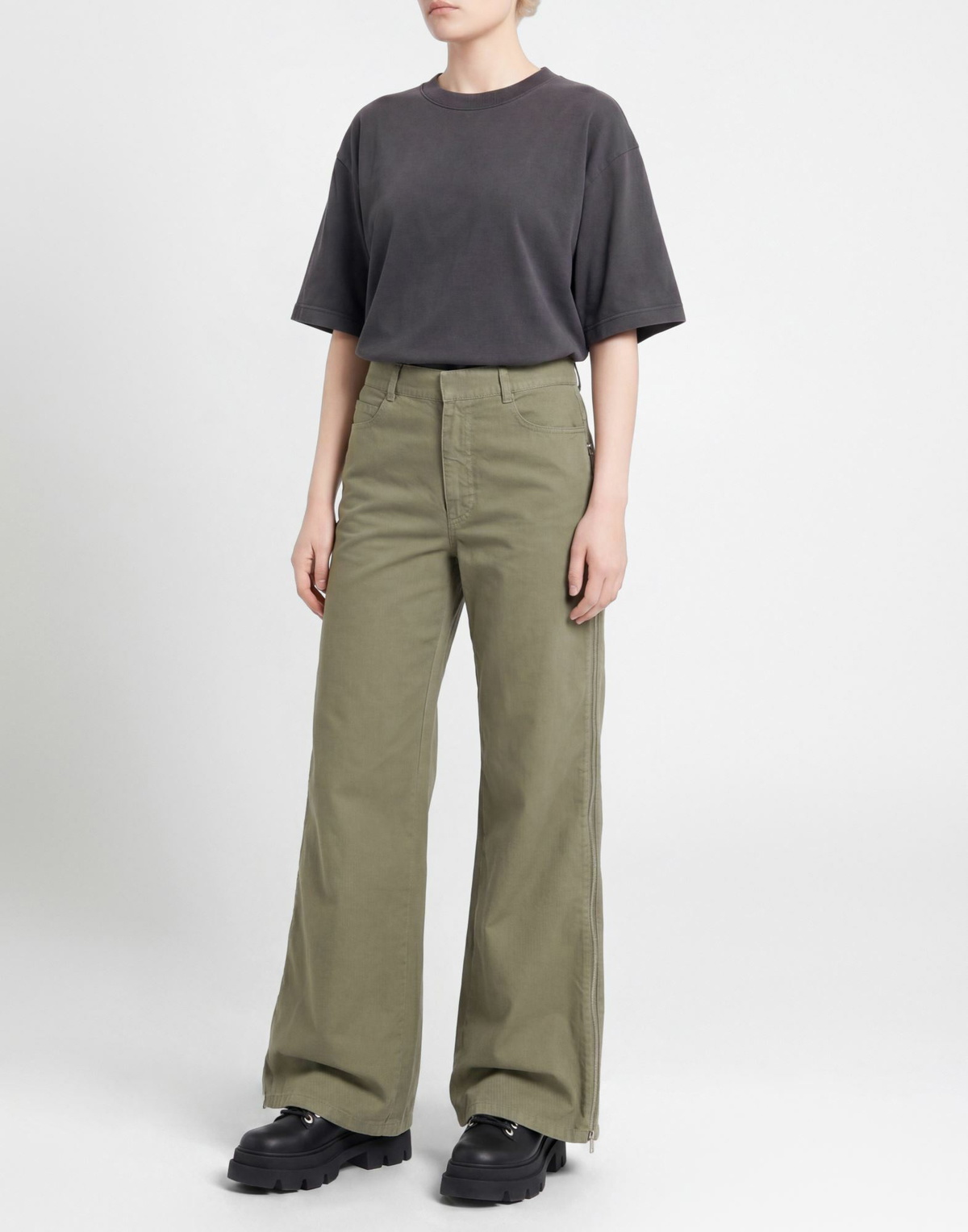 Halfboy Womens Pants Military in Green