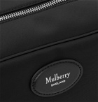Mulberry - Leather-Trimmed Nylon Wash Bag - Black