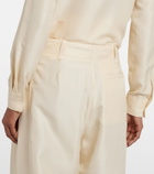 The Row Kolina silk wide-leg pants