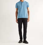 TOM FORD - Garment-Dyed Cotton-Piqué Polo Shirt - Blue