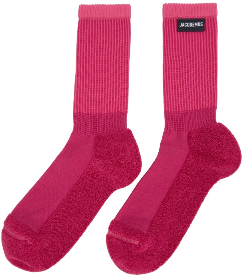 Jacquemus Pink La Montagne 'Les Chaussettes À L'Envers' Socks