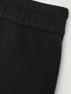 Rick Owens - Moncler Straight-Leg Cotton-Blend Jersey Drawstring Shorts - Black