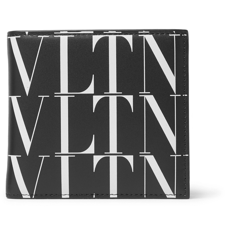 Photo: Valentino - Valentino Garavani Logo-Print Leather Wallet - Black