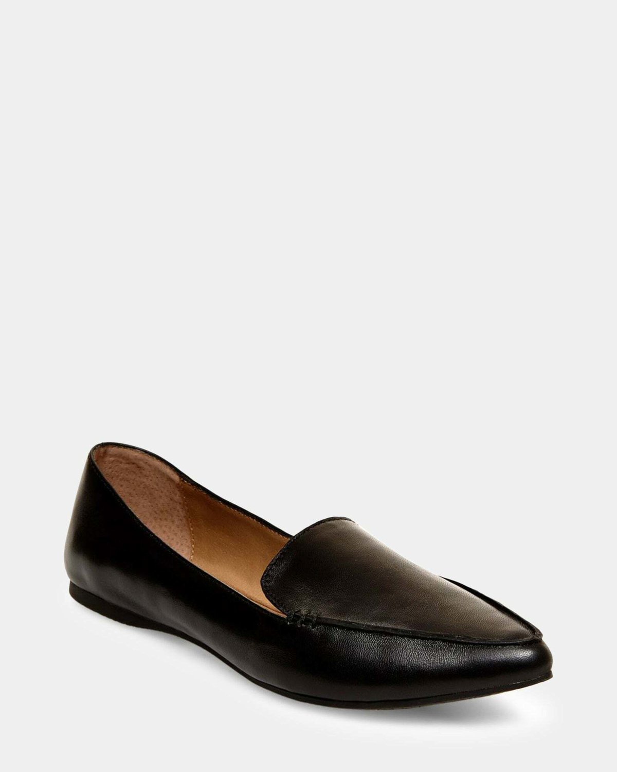 Steve Madden Feather Flats in Black