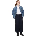 Alexander McQueen Navy Side Patch Jogger Lounge Pants