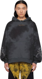 KUSIKOHC Blue Origami Destroyed Hoodie