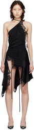 VETEMENTS Black Reworked Lingerie Minidress