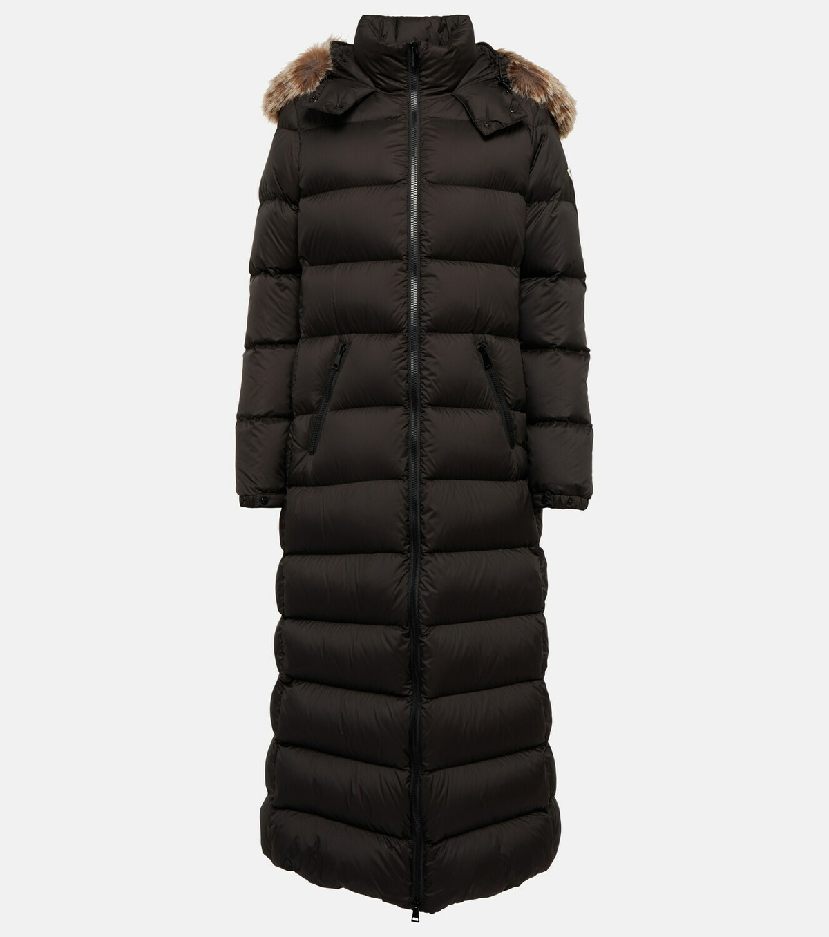 Moncler coat fur online hood