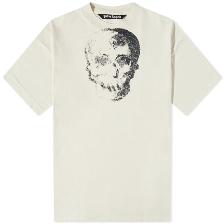 Photo: Palm Angels Skull Print Back Logo Tee