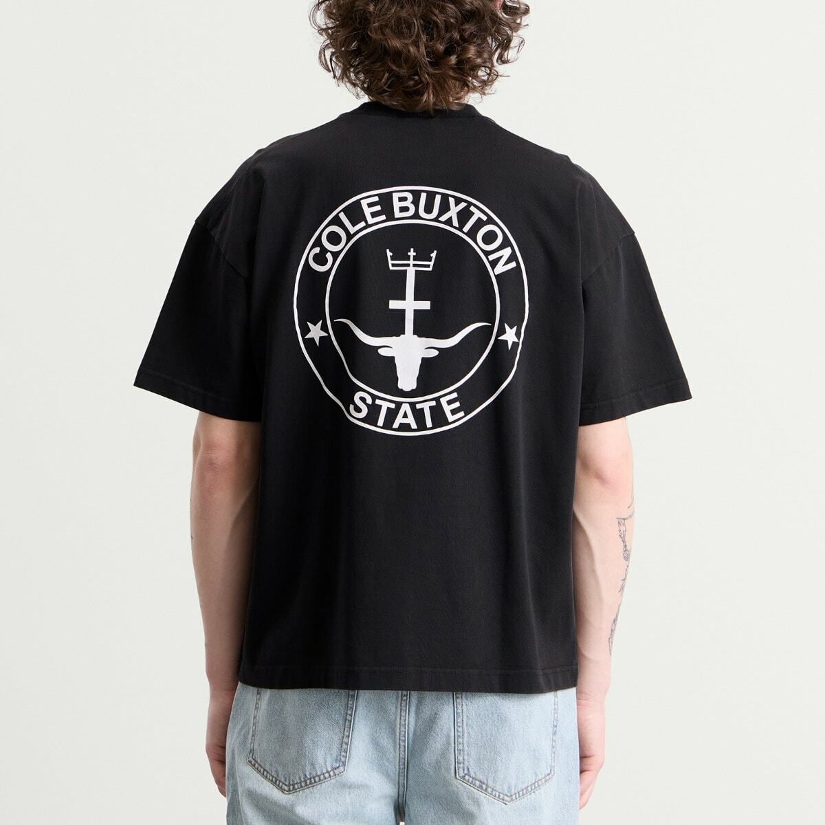 Cole Buxton Men's State T-Shirt in Vintage Black