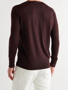 LORO PIANA - Wish Virgin Wool Sweater - Burgundy