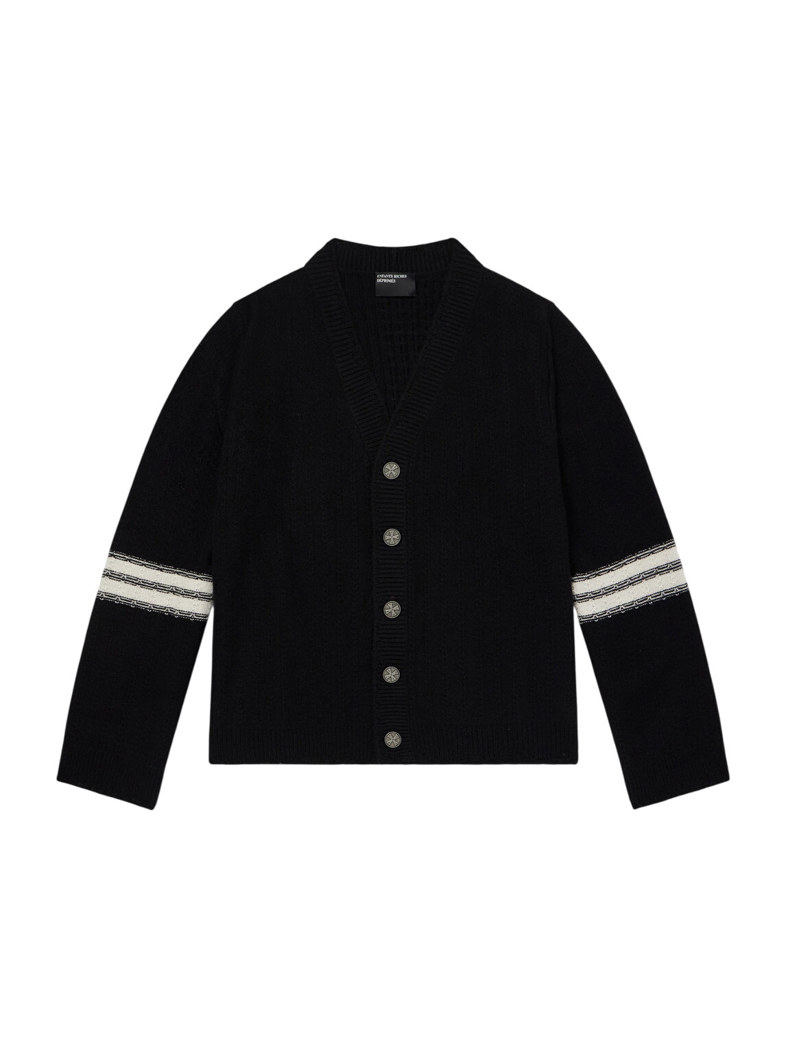 Enfants Riches Déprimés Black Collegiate Stripes Asymmetrical