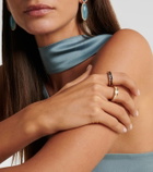 Octavia Elizabeth Ivy Eternity 18kt gold ring with sapphire