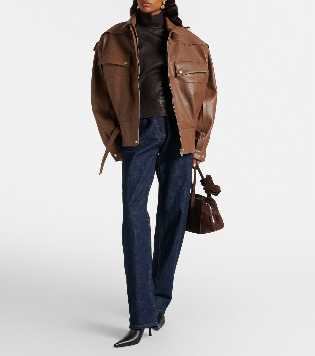 Magda Butrym Oversized leather jacket