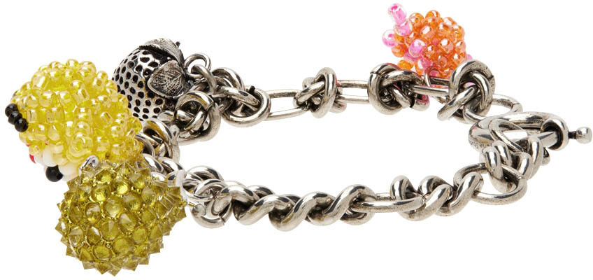 Acne Studios Silver Charm Bracelet Acne Studios