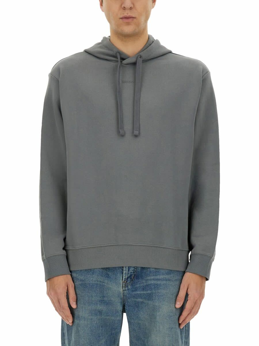 Hugo Black & Silver Descolar Hoodie Hugo Boss