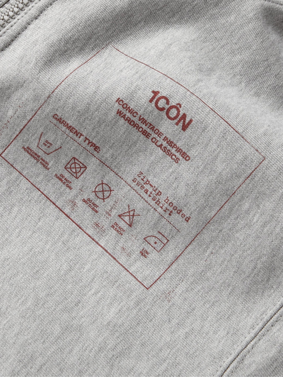 MAISON MARGIELA - 1Con Printed Mélange Loopback Cotton-Jersey