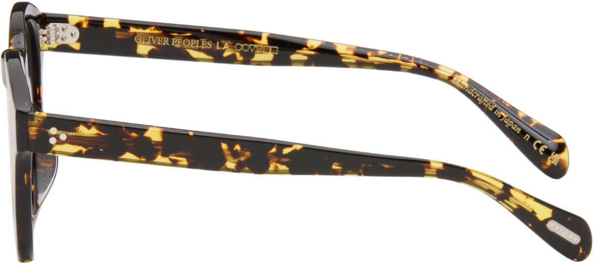 Oliver Peoples Black & Yellow Boudreau Sunglasses Oliver Peoples display picture 3