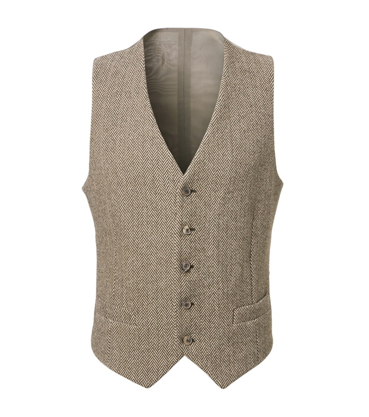 Photo: Giorgio Armani Cotton and wool-blend vest