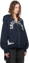 UNDERCOVER Navy Embroidered Logo Hoodie