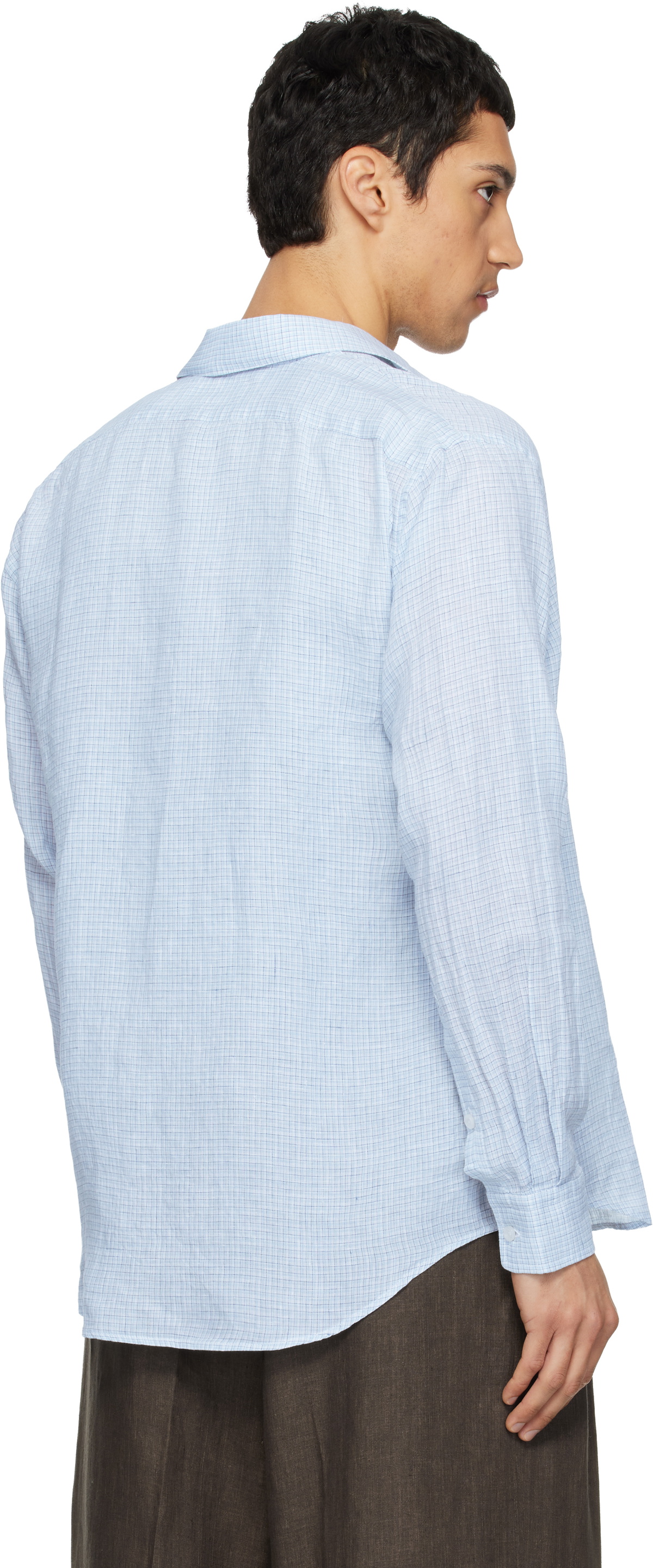 ERL Blue Plaid Shirt