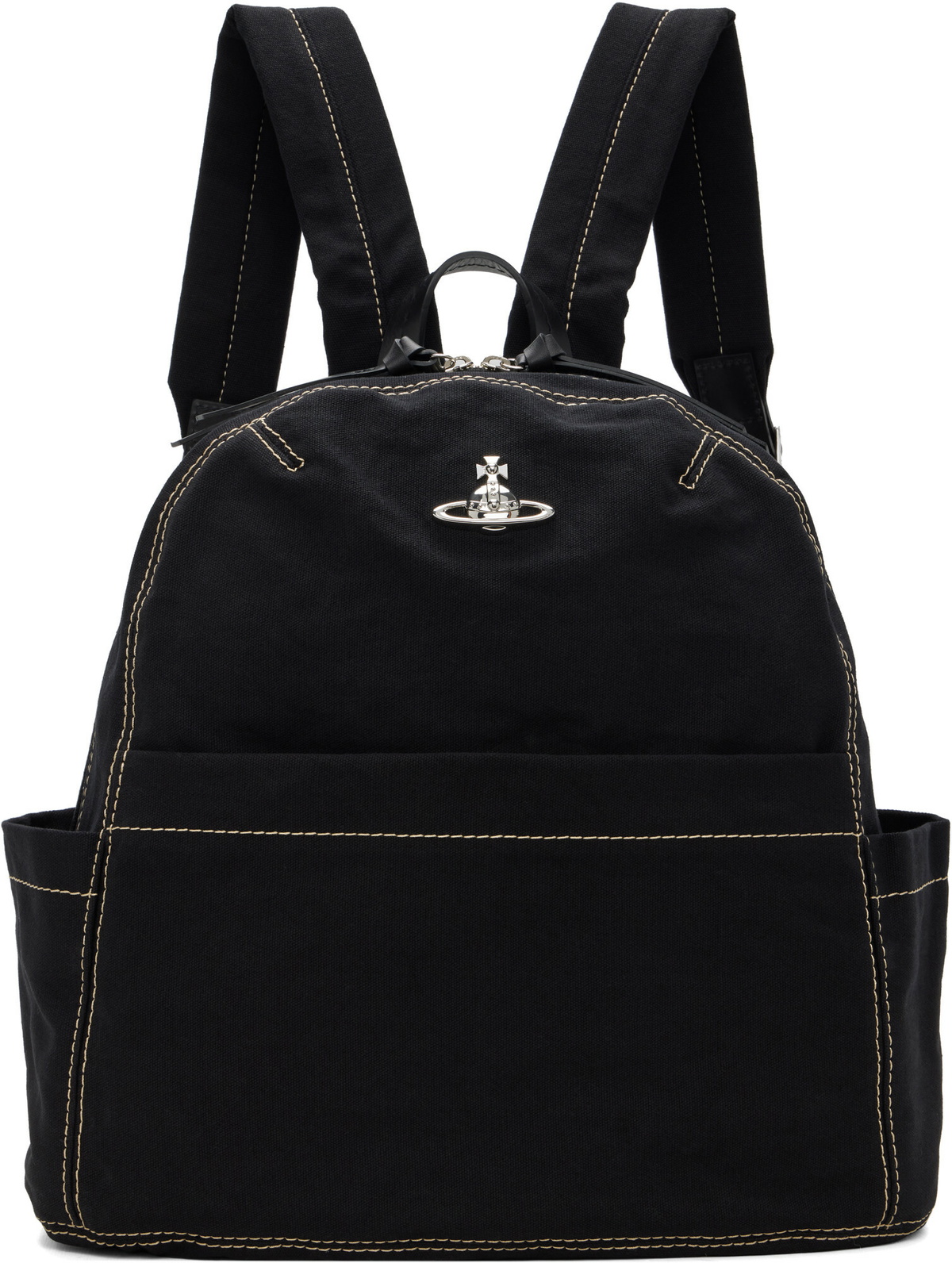 Vivienne Westwood Black George Medium Backpack