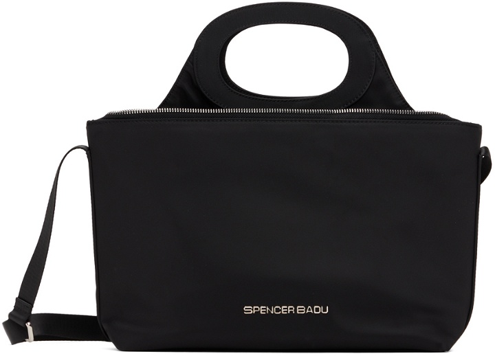 Photo: SPENCER BADU Black Medium 2-in-1 Messenger Bag