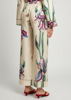 LA Double J Pajama Printed Silk-twill Trousers Multicoloured