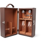 Lorenzi Milano - Leather Travelling Wine Box - Brown