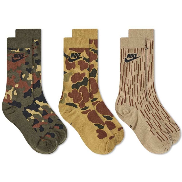 Photo: Nike Everyday Essential Camo Sock - 3 Pack
