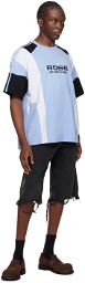 Martine Rose Blue Paneled T-Shirt