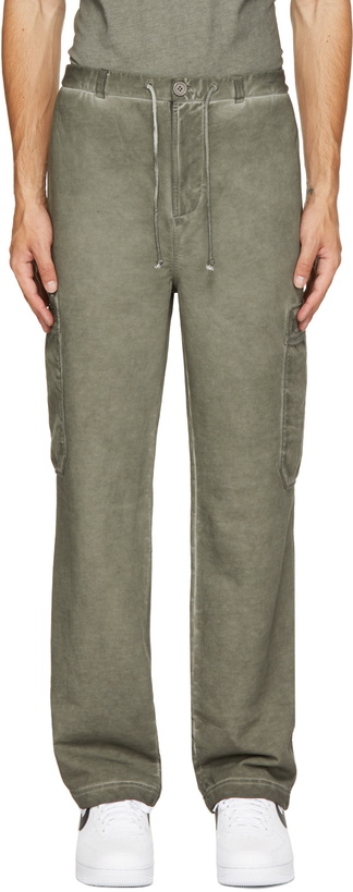 Photo: Helmut Lang Khaki French Terry Cargo Pants