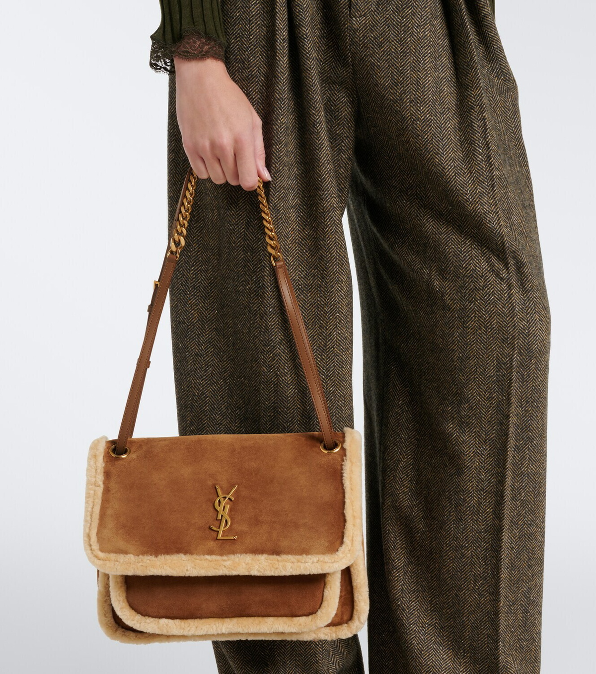 Saint Laurent Niki Mini suede shoulder bag