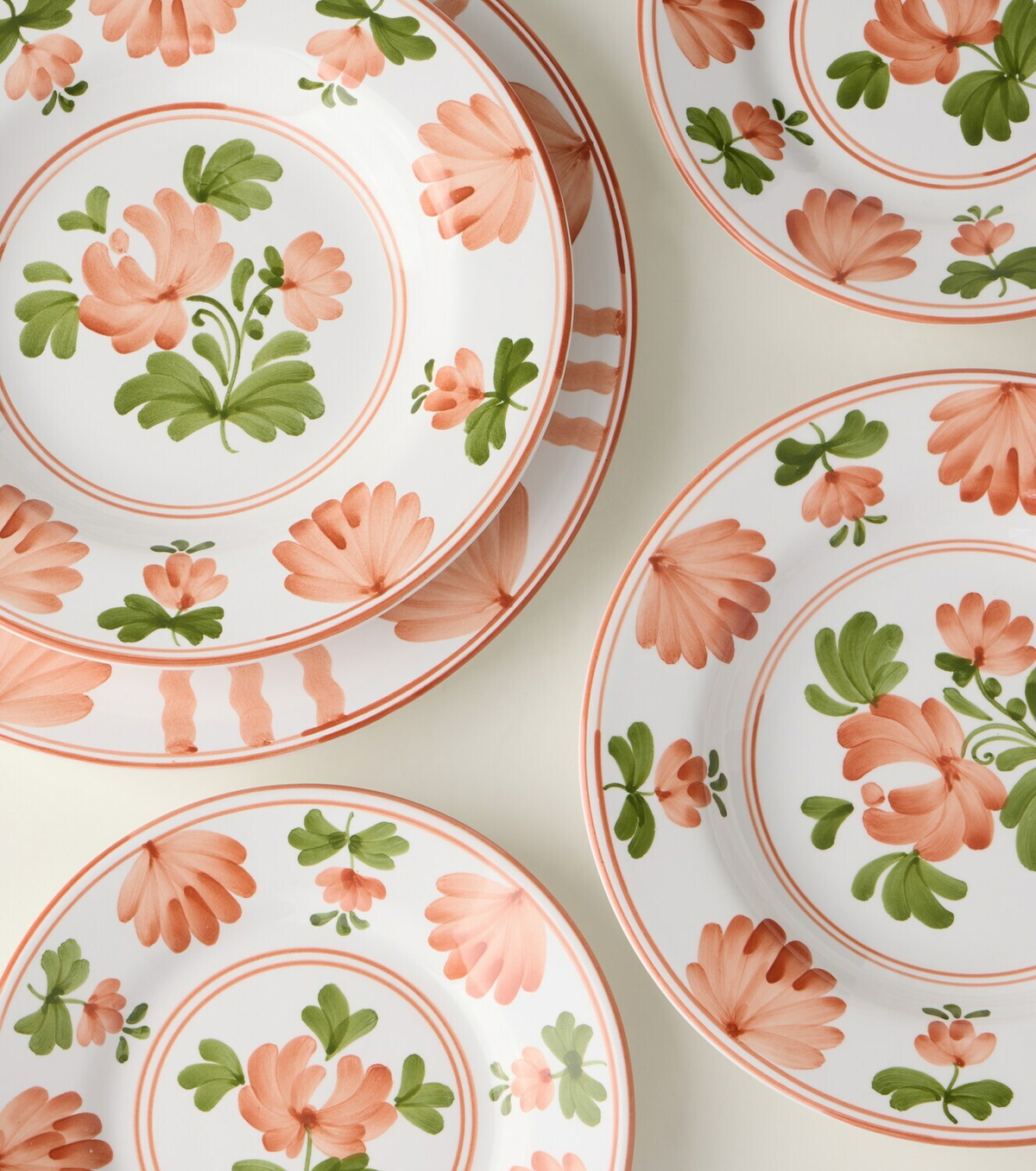 Cabana Blossom ceramic soup plate
