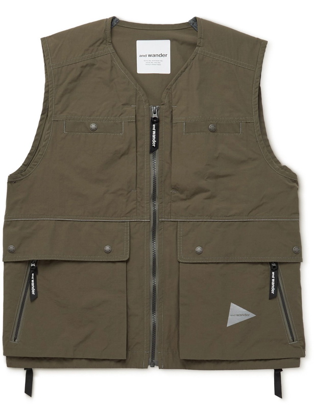 Photo: And Wander - Pertex Nylon Gilet - Green