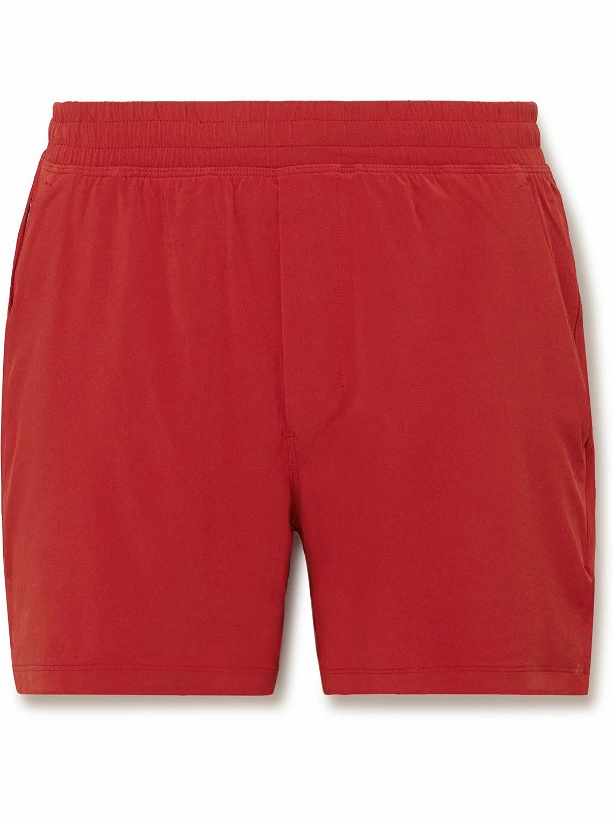 Photo: Lululemon - Pace Breaker 5&quot; Slim-Fit Swift&trade; Shorts - Red