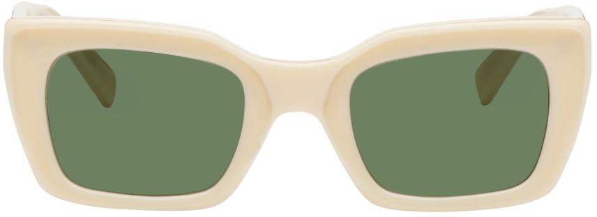 Photo: Undercover Off-White Rectangular Sunglasses