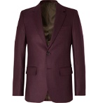 Wacko Maria - Burgundy Slim-Fit Wool-Twill Suit Jacket - Burgundy