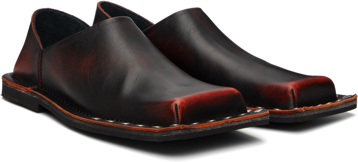 CAMPERLAB Black & Orange Menosmal Loafers