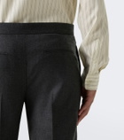 The Row Solal cashmere straight pants