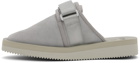 Suicoke Gray ZAVO-VS Slippers