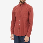 Portuguese Flannel Men's Belavista Button Down Oxford Shirt in Bordeaux