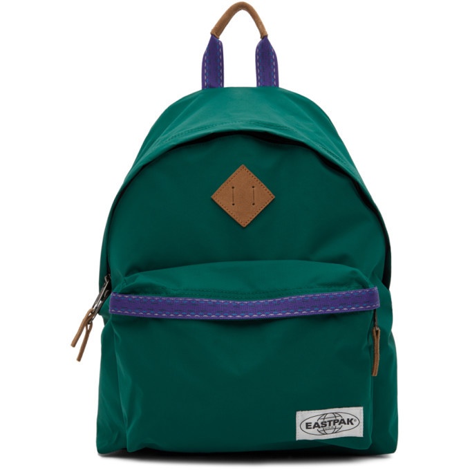 Photo: Eastpak Green and Purple Padded Pakr Backpack